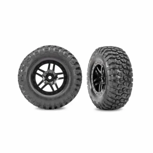 Traxxas SCT Black Split-Spoke Wheels + BFGoodrich Tyres (2)