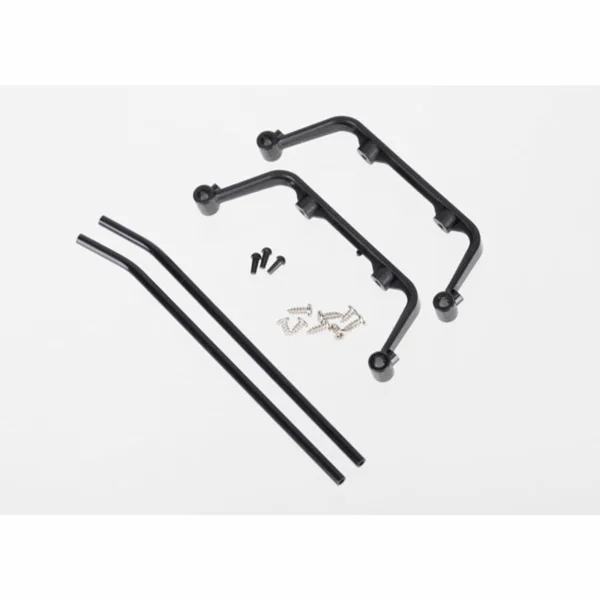 Traxxas Landing skid set (black-anodized)/ screws (4) (assembled) — image 1 of 3