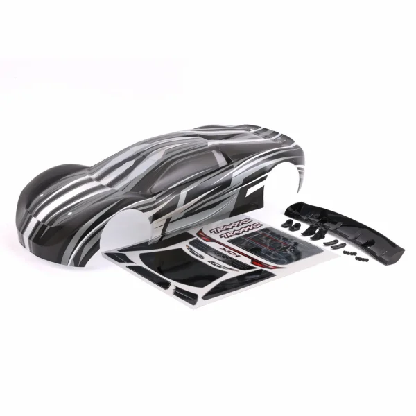 Traxxas Body, XO-1, ProGraphix (graphics are printed, requires paint + final colour application)/ wing/ wing washers (left + right)/ wing mounts (2)/ washers (2)/ 4x10mm BCS (4)/ 4x12mm BCS (4)/ decals