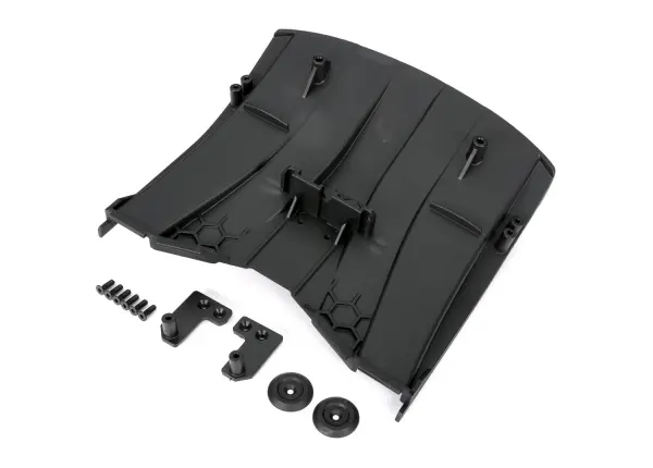 Traxxas Diffuser, rear/ diffuser wing (left + right)/ washers (2)/ 3x10mm CCS (6) &mdash; image 2 of 2