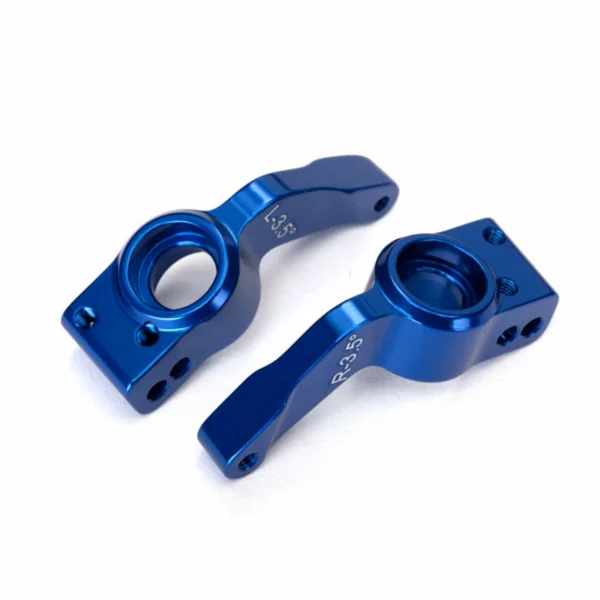 Traxxas Axle carriers rear 6061-T6 Aluminium left right (blue-anodized)