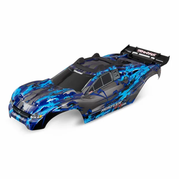 Traxxas Rustler 4X4 Pre Painted Silver Bodyshell