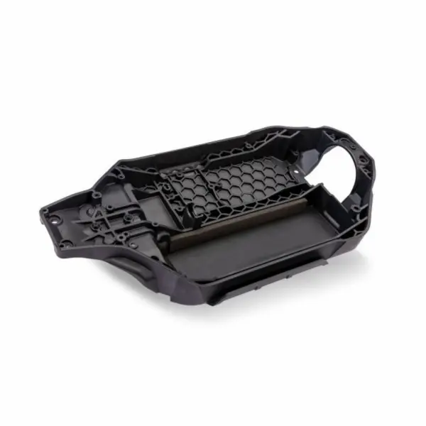 Traxxas Chassis, Steel Grey (162mm long battery compartment) (fits flat style battery packs) (use only with 7430R front bulkhead + 6726X battery hold-down)