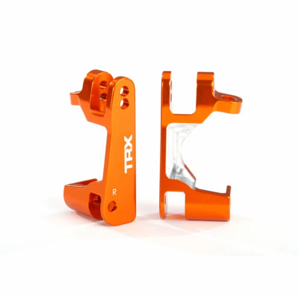 Traxxas Caster blocks (c-hubs), 6061-T6 aluminium (orange-anodized), left + right