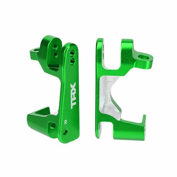 Traxxas Caster blocks (c-hubs) 6061-T6 Aluminium (green-anodized) left right