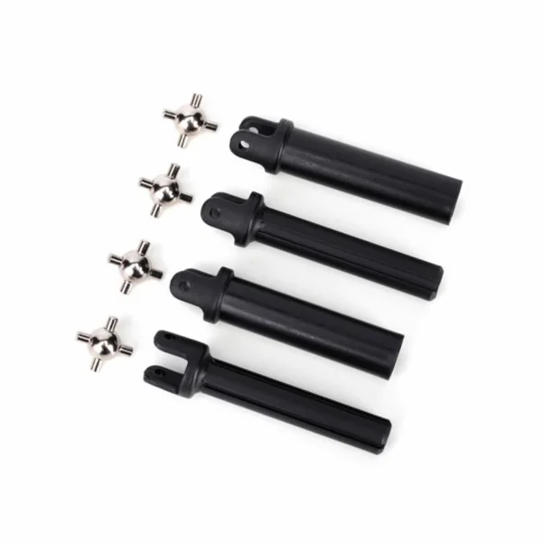 Traxxas Half shafts heavy duty (external splined (2)/ internal splined (2)/ metal u-joints (4)