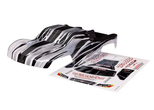 Traxxas Body, 1:16 Slash 4X4, ProGraphix (graphics are printed, requires paint + final colour application)/ decal sheet &mdash; image 2 of 2