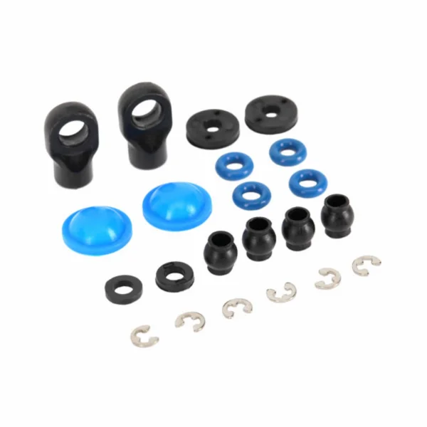 Traxxas Rebuild kit GTR composite Shocks (x-rings bladders pistons e-clips Shock rod ends hollow balls) (renews 2 Shocks)
