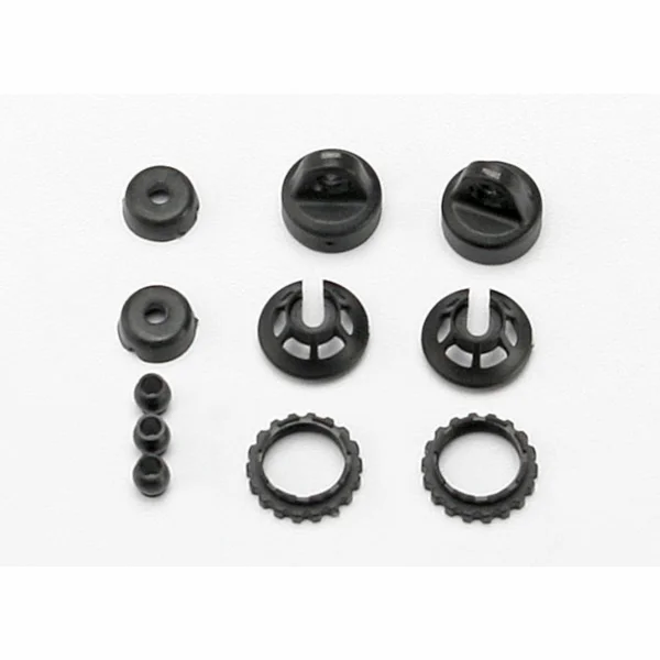 Traxxas Caps and spring retainers GTR Shock (upper cap (2)/ hollow balls (4)/ bottom cap (2)/ upper retainer (2)/ lower retainer (2)