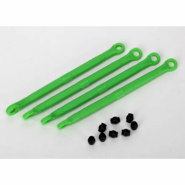Traxxas Toe link front rear (molded composite) (green) (4)/ hollow balls (8)