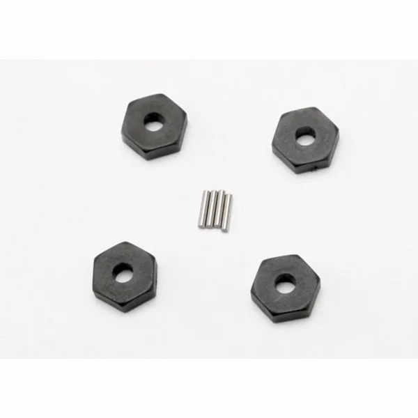 Traxxas Wheel hubs hex (4)/ axle pins (1.5x8mm) (4)
