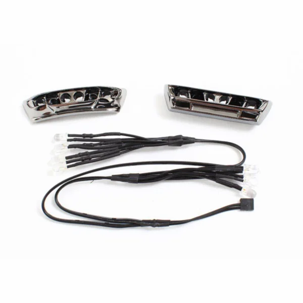 Traxxas LED lights light harness (4 clear 4 red)/ bumpers front rear/ wire ties (3) (requires power supply 7286)