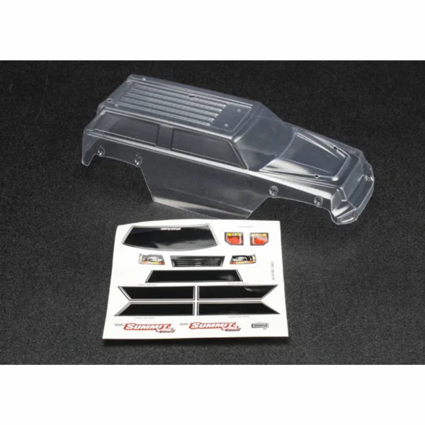 Traxxas Body 1:16 Summit (clear requires painting)/ grill lights decal sheet
