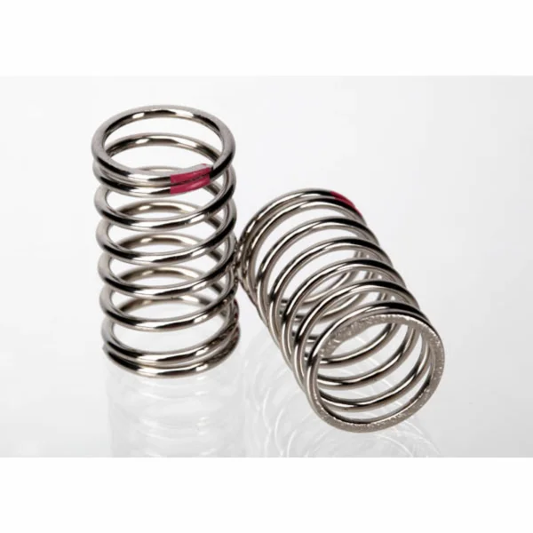 Traxxas Spring Shock (nickel finish) (GTR) (2.77 rate pink) (1 pair) — image 1 of 3