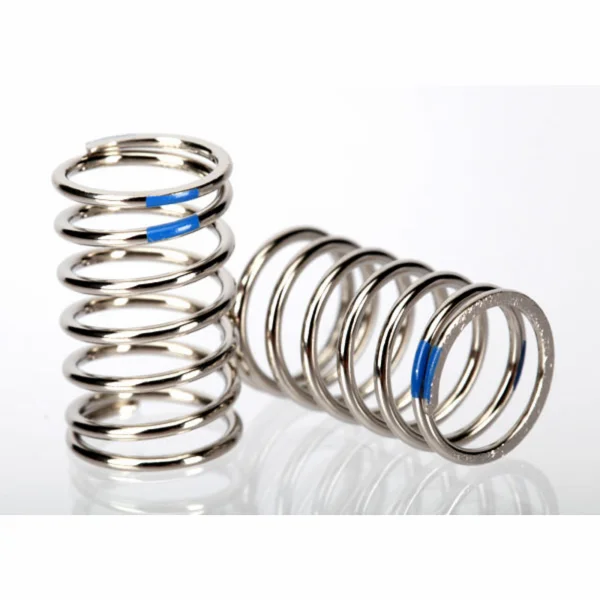 Traxxas Spring Shock (nickel finish) (GTR) (2.925 rate blue) (1 pair)