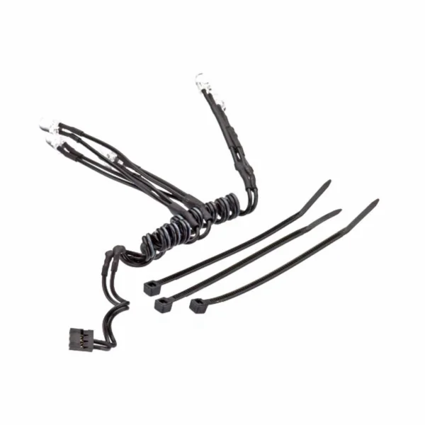 Traxxas LED lights chassis harness (4 clear 2 red) (1)/ wire tie (3) (requires power supply 7286)