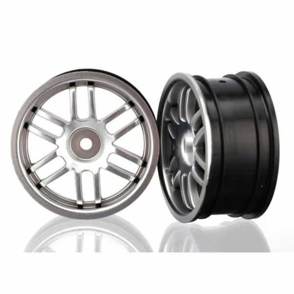 Traxxas Wheels Rally (satin chrome) (2) — image 1 of 2
