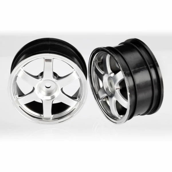Traxxas Officially Licensed Volk Racing TE37 Wheels (satin chrome/chrome)