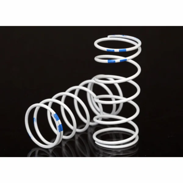 Traxxas Spring Shock white (GTR long) (0.892 rate blue) (1 pair)