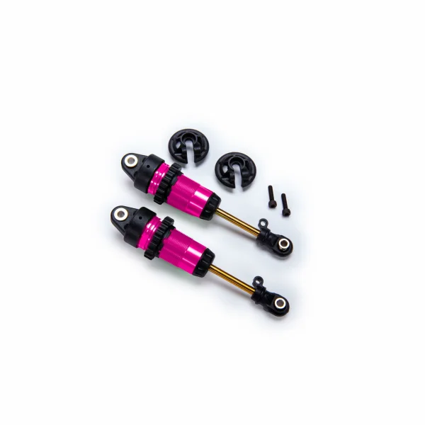 Traxxas Shocks, GTR long pink-anodised, PTFE-coated bodies with TiN shafts (fully assembled, without springs) (2)