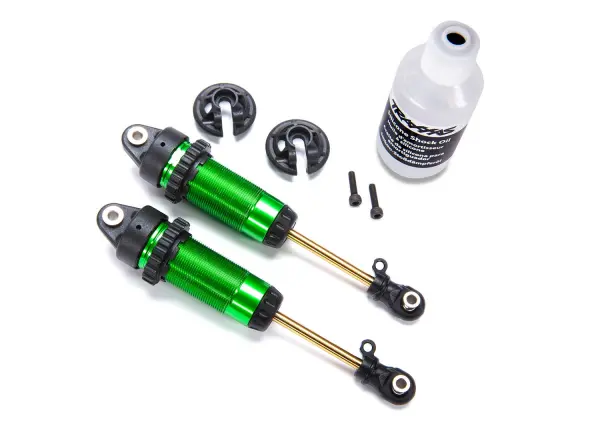 Traxxas Shocks GTR xx-long green-anodized PTFE-coated bodies with TiN shafts (fully assembled without springs) (2) &mdash; image 3 of 3