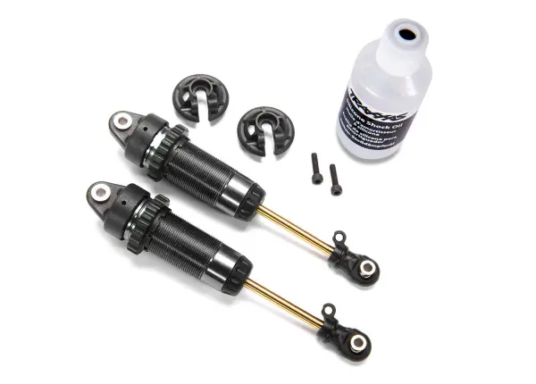 Traxxas Shocks GTR xx-long hard-anodized PTFE-coated bodies with TiN shafts (assembled) (2) (without springs) — image 4 of 4