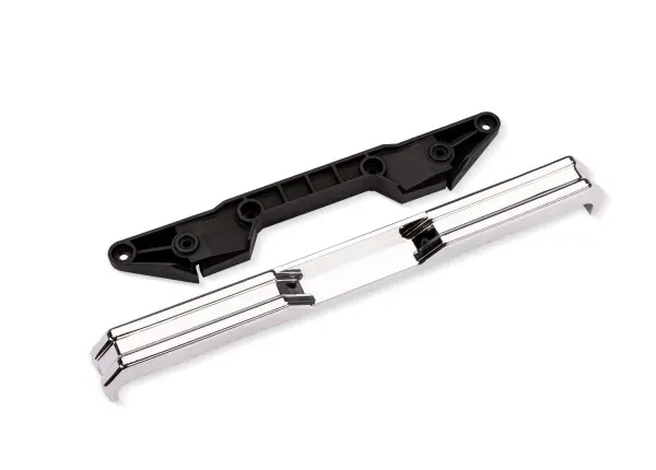 Traxxas X-Truck BIGFOOT 8 4X4 Chrome Rear Bumper w/ Support — image 2 of 2