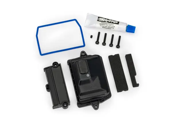 Traxxas Box, receiver (sealed) / wire cover / foam pads / silicone grease / 3x15 CS (4 pcs) — image 2 of 2