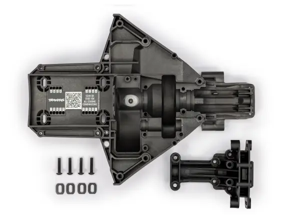 Traxxas Bulkhead, rear (upper + lower), motor mount washers (steel) (4), 4x18mm BCS (4) (replacing 7727 + 7728 requires 5108 ball bearings (2) — image 2 of 2