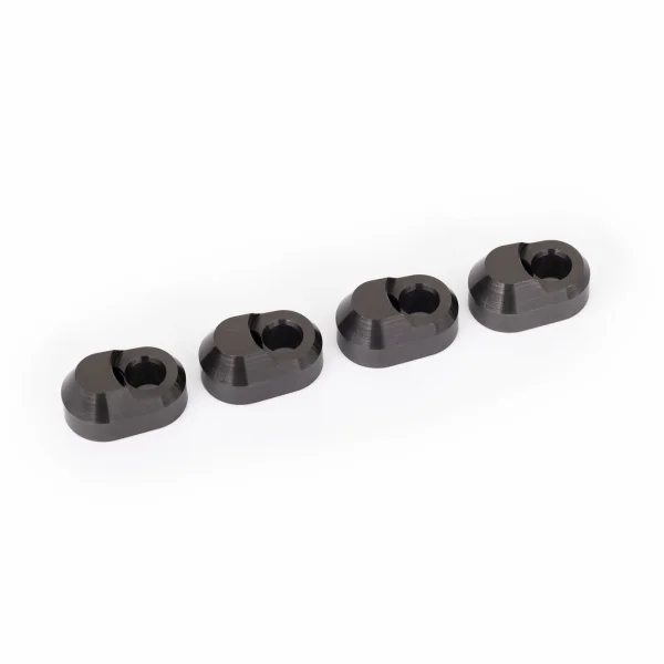 Traxxas Suspension pin retainer, 6061-T6 aluminium (gray-anodised) (4)