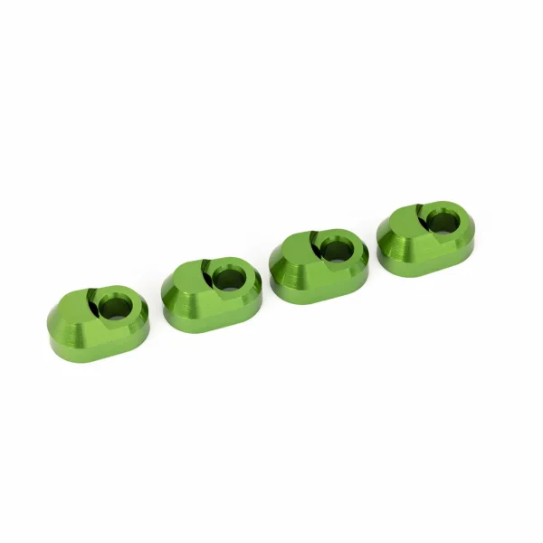 Traxxas Suspension pin retainer, 6061-T6 aluminium (green-anodised) (4)