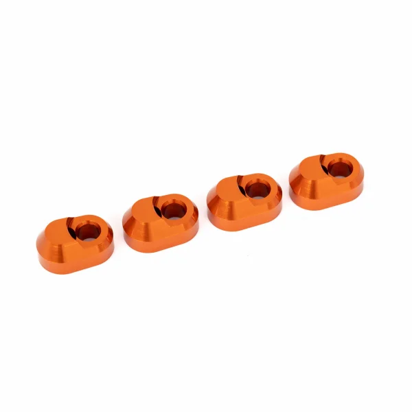 Traxxas Suspension pin retainer, 6061-T6 aluminium (orange-anodised) (4)