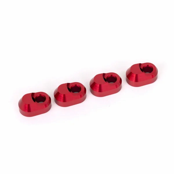 Traxxas Suspension pin retainer, 6061-T6 aluminium (red-anodised) (4)