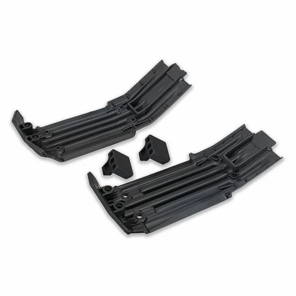 Traxxas X-MAXX Skidplate front (1) rear (1)/ rubber impact cushion (2)