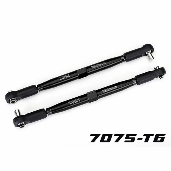 Traxxas Toe links, X-MAXX (Tubes black-anodised, 7075-T6 aluminium, stronger than titanium) (157mm) (2)/ rod ends, assembled with steel hollow balls (4)/ aluminium wrench, 10mm (1)