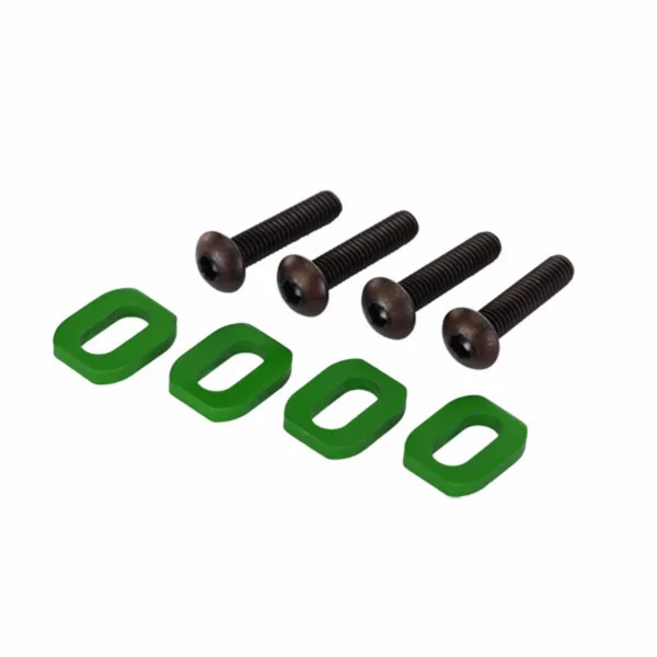 Traxxas X-MAXX Washers motor mount Aluminium (green-anodized) (4)/ 4x18mm BCS (4)