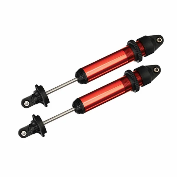 Traxxas X-MAXX Shocks GTX Aluminium red-anodized (fully assembled w/o springs) (2)