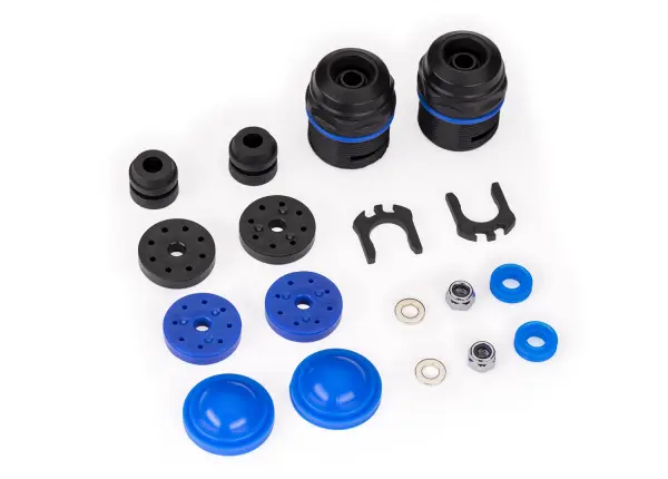 Traxxas Rebuild kit, GTX Shocks (lower cartridge, assembled, pistons, piston nuts, bladders) (renews 2 Shocks) — image 2 of 2