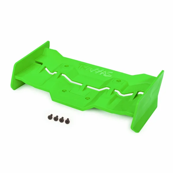 Traxxas Wing, green/ 4x12mm FCS (4)