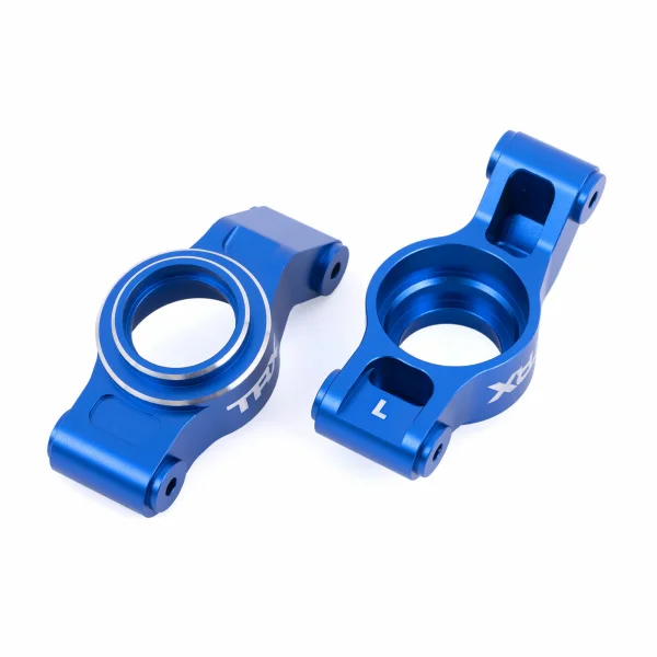 Traxxas Carriers, stub axle (blue-anodised 6061-T6 aluminium) (left + right)