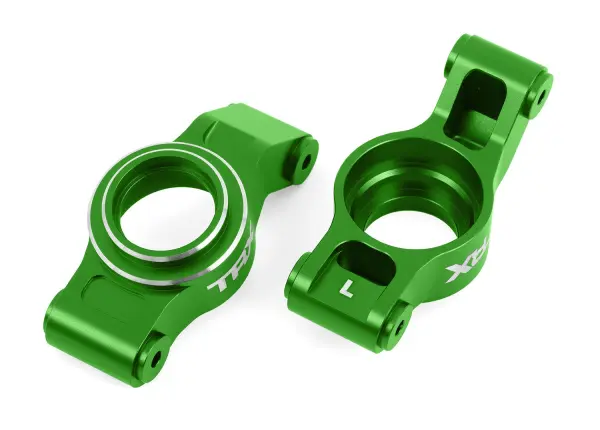 Traxxas Carriers, stub axle (green-anodised 6061-T6 aluminium) (left + right) — image 2 of 2