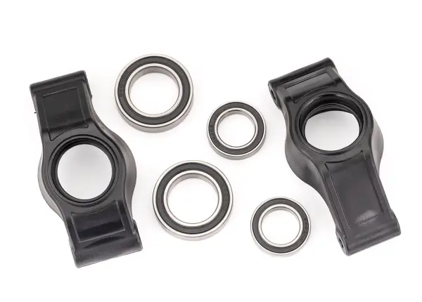 Traxxas Carriers, stub axle (rear) (left + right)/ 20x32x7mm bearings (2)/ 15x24x5mm bearings (2) — image 2 of 2
