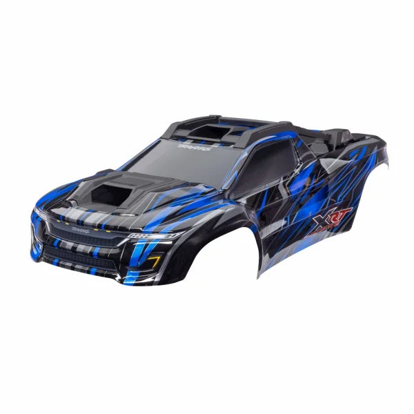 Traxxas XRT Ultimate Bodyshell - Pre Painted Blue (Assembled with front + rear body supports for clipless mounting, roof + hood skid pads)