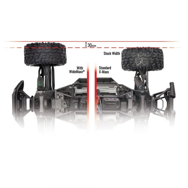 Traxxas X-MAXX WideMaxx Suspension Kit - Blue
