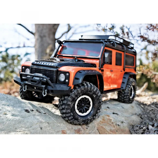 Traxxas Land Rover Defender Adventure Orange Pre Painted Bodyshell With ExoCage (325mm Wheelbase)