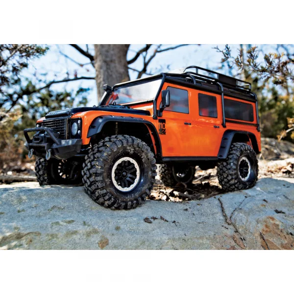 Traxxas Land Rover Defender Adventure Orange Pre Painted Bodyshell With ExoCage (325mm Wheelbase)