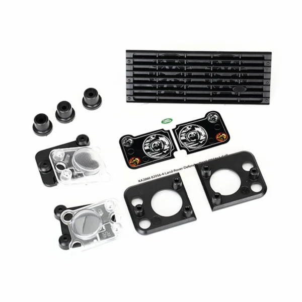Traxxas Grill Land Rover Defender/ grill mount (3)/ headlight housing (2)/ lens (2)/ headlight mount (2) (fits 8011 body)