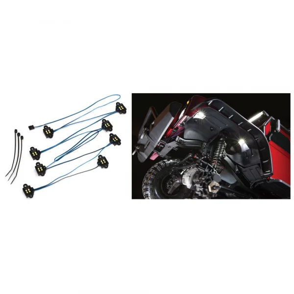 Traxxas LED rock light kit TRX-4 /TRX-6 (requires 8028 power supply and 8018 8072 or 8080 inner fenders)
