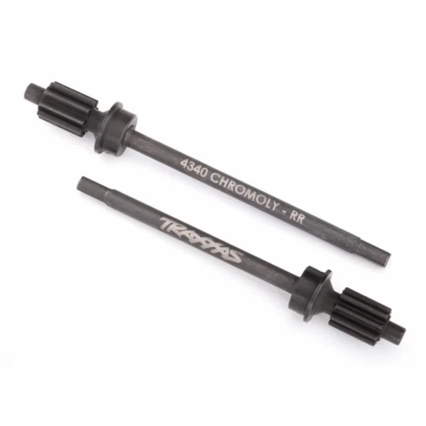 Traxxas Axle shaft rear heavy duty (left right)/ portal drive input gear rear (machined)