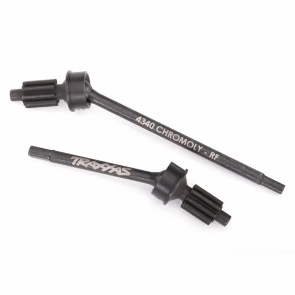 Traxxas Axle shaft front heavy duty (left right)/ portal drive input gear (machined) (2) (assembled)